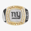 True Fans Fine Jewelry New York Giants Mens 1/2 Ct. Natural White Diamond 10k Two Tone Gold Fashion Ring In Gold