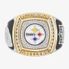 True Fans Fine Jewelry Pittsburgh Steelers Mens 1/2 Ct. Natural White Diamond 10k Two Tone Gold Fashion Ring In Gold