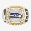 True Fans Fine Jewelry Seattle Seahawks Mens 1/2 Ct. Natural White Diamond 10k Two Tone Gold Fashion Ring In Gold