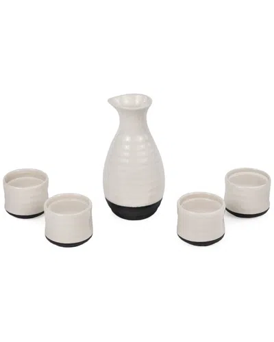 True Fervor 5 Piece Sake Set In Neutral