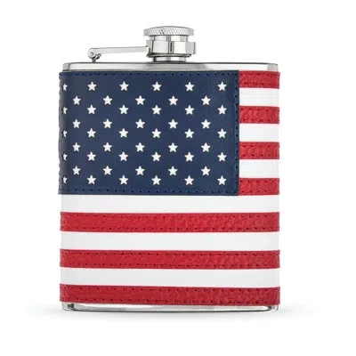True Flask 6 oz American Flag Flask With Funne In Assorted