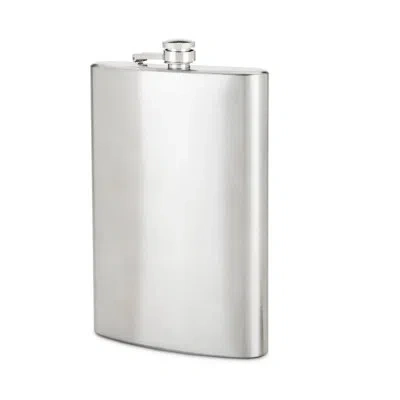 True Flask 8 oz Stainless Steel Flask In Silver