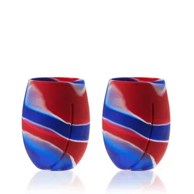 True Flexi Aerating Silicone Cups In Tie Dye In Multicolor