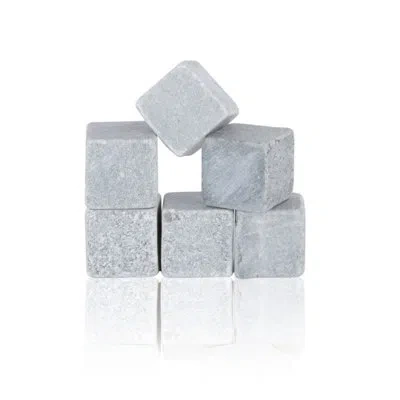 True Glacier Rocks Soapstone Chilling Cubes In Gray