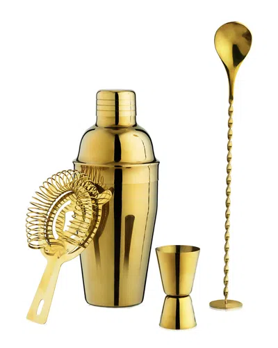 TRUE TRUE GOLD BARWARE SET