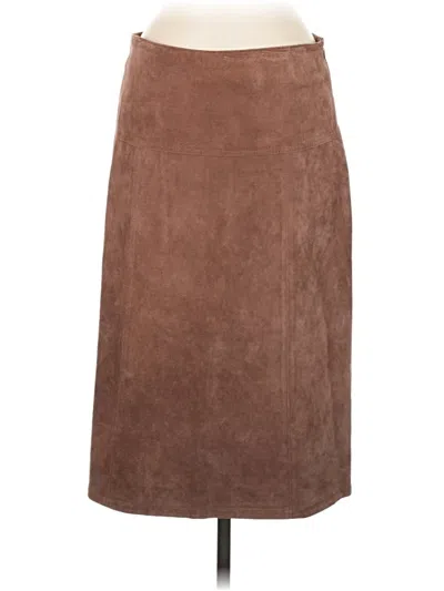 Pre-owned True Grit Casual Skirt In Brown