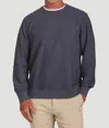 True Grit Crew Slub Sweatshirt In Navy In Blue