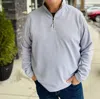 True Grit Dawn To Dusk 1/4 Zip Pullover In Blue In Gray