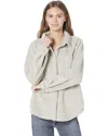 True Grit Dylan By  Women's Medium Sandstone Sherpa Shirt Jacket Shacket Jdm002 In Beige