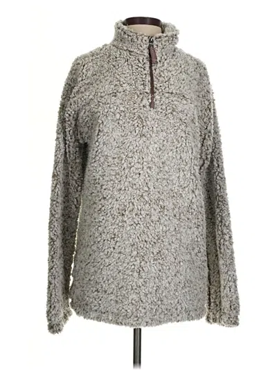 Pre-owned True Grit Fleece Jacket In Gray