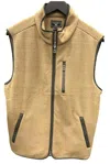 True Grit Men Fleece Vest In Vintage Saddle