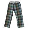 True Grit Men's Mountain Checks Flannel Pants In Green Multi In Green