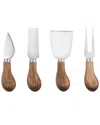 True Grove Gourmet Cheese Tool Set In Brown