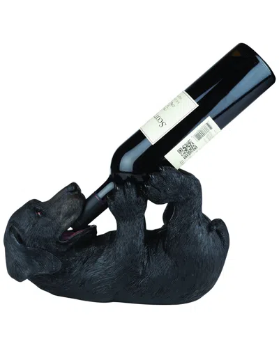 True Lucky Lab Bottle Holder In Black
