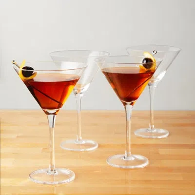 True Manhattan 12 oz Martini Glasses In Clear