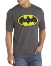 True Nation Batman Classic Logo Graphic Tee In Charcoal Hthr