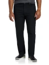 True Nation Black Eco Tapered-fit Stretch Jeans In Black