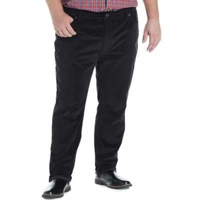 True Nation By Dxl Big & Tall 5-pocket Comfort Corduroy Pants In Black
