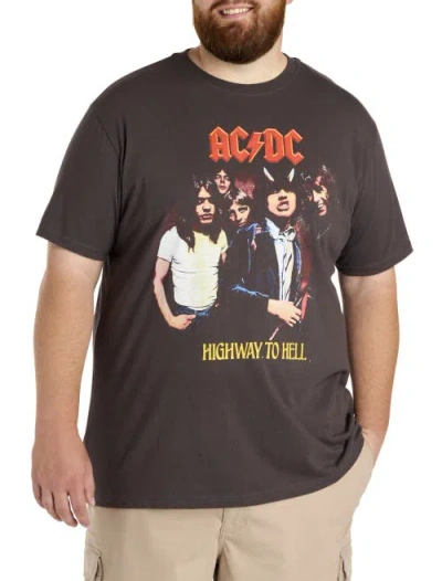 True Nation By Dxl Big & Tall Acdc Highway Graphic Tee In Brown