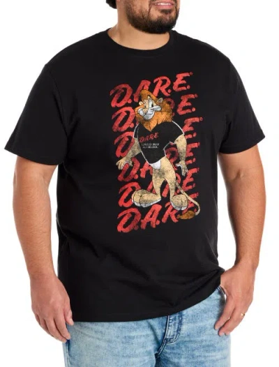 True Nation By Dxl Big & Tall Dare Graphic Tee In Black