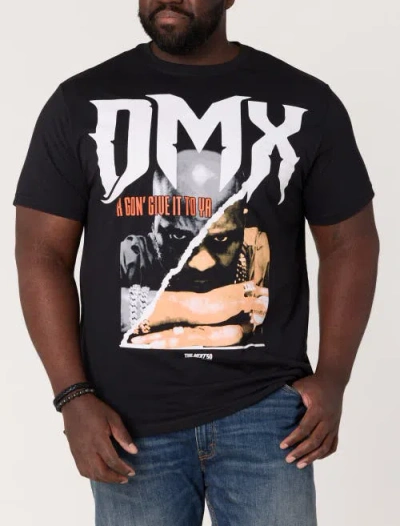 True Nation By Dxl Big & Tall Dmx Graphic Tee In Black