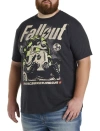 True Nation By Dxl Big & Tall Fallout Power Armor Graphic Tee In Black Heather