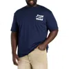 True Nation By Dxl Big & Tall Frog And Toad Graphic Tee In Navy