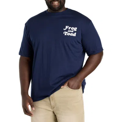 True Nation By Dxl Big & Tall Frog And Toad Graphic Tee In Navy