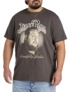True Nation By Dxl Big & Tall Jelly Roll Beautifully Broken Graphic Tee In Graphite