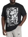 True Nation By Dxl Big & Tall Joker Graphic Tee In Black