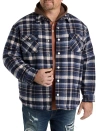 True Nation By Dxl Big & Tall Lined Flannel Shirt Jacket