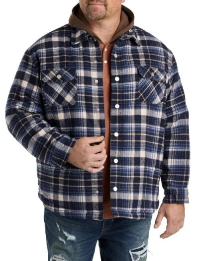 True Nation By Dxl Big & Tall Lined Flannel Shirt Jacket