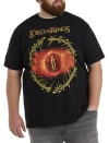 True Nation By Dxl Big & Tall Lord Of The Rings Graphic Tee In Black