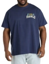 True Nation By Dxl Big & Tall Modelo Graphic Tee In Navy