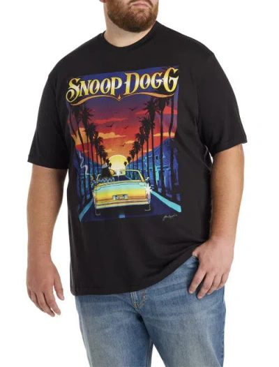 True Nation By Dxl Big & Tall Snoop California Cruise Graphic Tee In Black