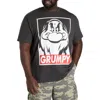 True Nation By Dxl Big & Tall Snow White Grumpy Graphic Tee In Graphite