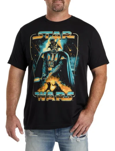True Nation By Dxl Big & Tall Star Wars Vadar Metal Graphic Tee In Black