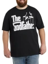True Nation By Dxl Big & Tall The Godfather Graphic Tee In Black