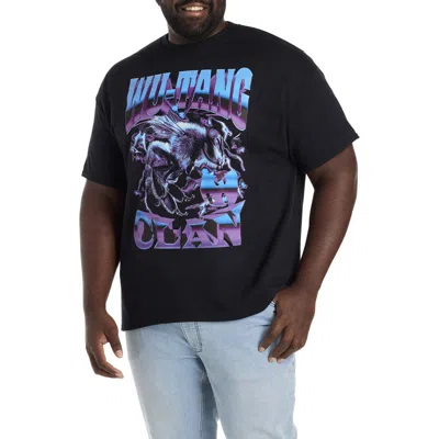 True Nation By Dxl Big & Tall Wu Tang Clan Graphic Tee In Black