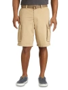 True Nation Relaxed-fit Twill Cargo Shorts In Khaki