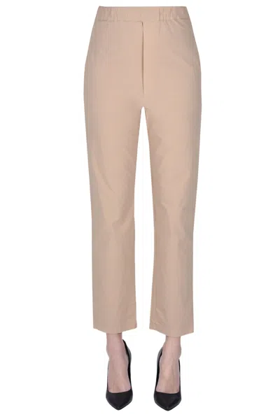True Nyc Lightweight Cotton Trousers In Camel