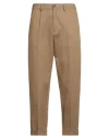 True Nyc Man Pants Camel Size 32 Cotton In Brown