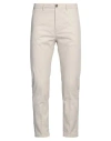True Nyc Man Pants Ivory Size 32 Cotton, Elastane In White
