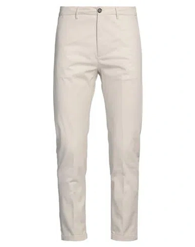 True Nyc Man Pants Ivory Size 32 Cotton, Elastane In White