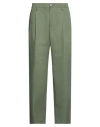 True Nyc Man Pants Military Green Size 31 Polyester, Cotton