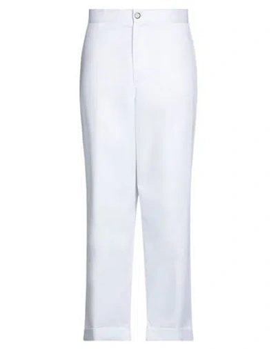 TRUE NYC TRUE NYC MAN PANTS WHITE SIZE XXL POLYESTER, COTTON