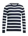 True Nyc Man Sweater Midnight Blue Size M Cotton