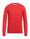 True Nyc Man Sweater Red Size M Cotton In Red