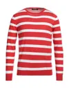 True Nyc Man Sweater Red Size M Cotton In Red
