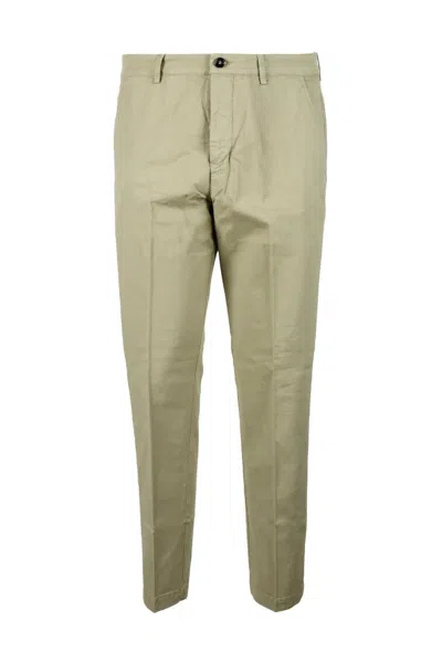 True Nyc Sage Green Stretch Cotton Pants